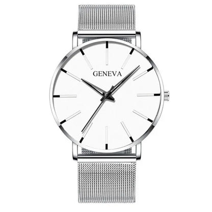 Montre Quartz Minimaliste Homme DIJANES KL959 — Ultra-Fine 8 mm, Bracelet Maille ou Cuir, Verre Hardlex, 9 Coloris | TechNova X