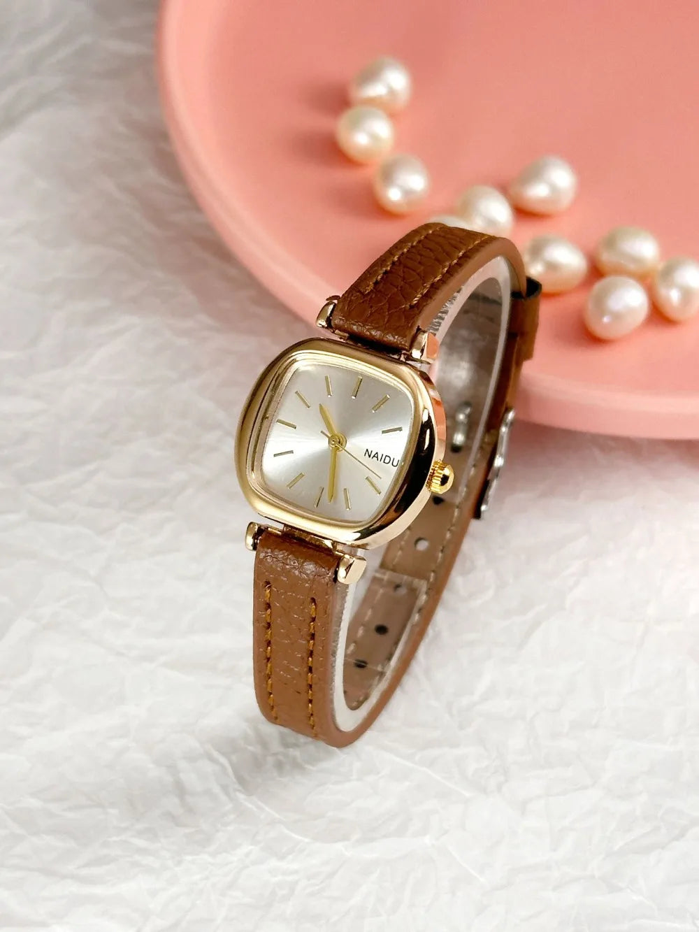 Montre Femme Quartz Petit Cadran zkceenier SN250233 — Bracelet Cuir, Style Mode Étudiant, 6 Coloris