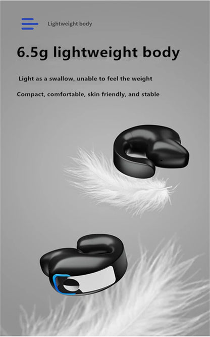 High-Quality TWS Bone Conduction Bluetooth Wireless Earphones with Mic for Sports and Noise Reduction