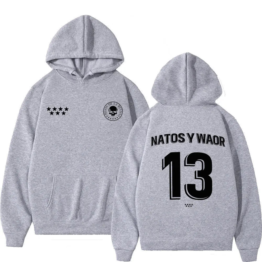 Sweat à Capuche Hip-Hop Streetwear Unisexe — Motif Imprimé | Style Gothique & Punk | Ample | 10 Coloris | S à XXXL