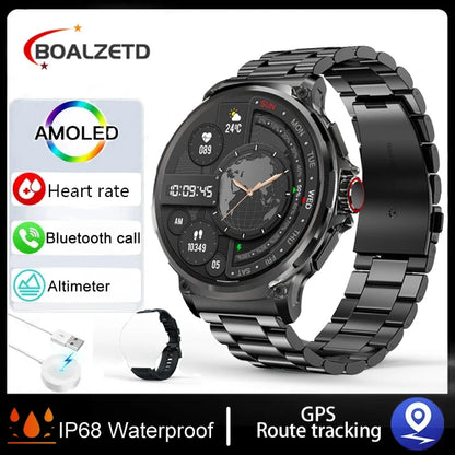 Montre Connectée Homme BOALZETD V69 — AMOLED 1,85", Batterie 710 mAh, GPS, IP67, 100+ Sports, 6 Coloris | TechNova X