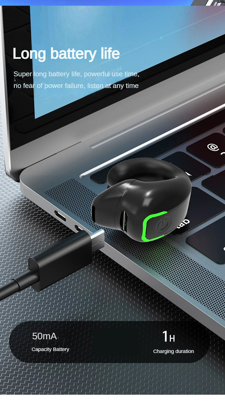 SHUKE GD28 OWS Clip Earphones — Bluetooth 5.3, ANC, IPX7, 688h Standby