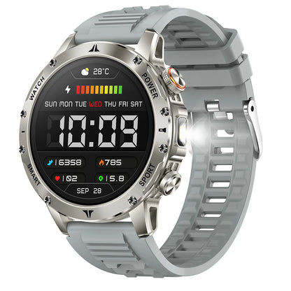 Militaire 1000mAh grande batterie montre intelligente numérique Bluetooth appel sport Smartwatch électronique montres pour homme Android 2026 nouveau