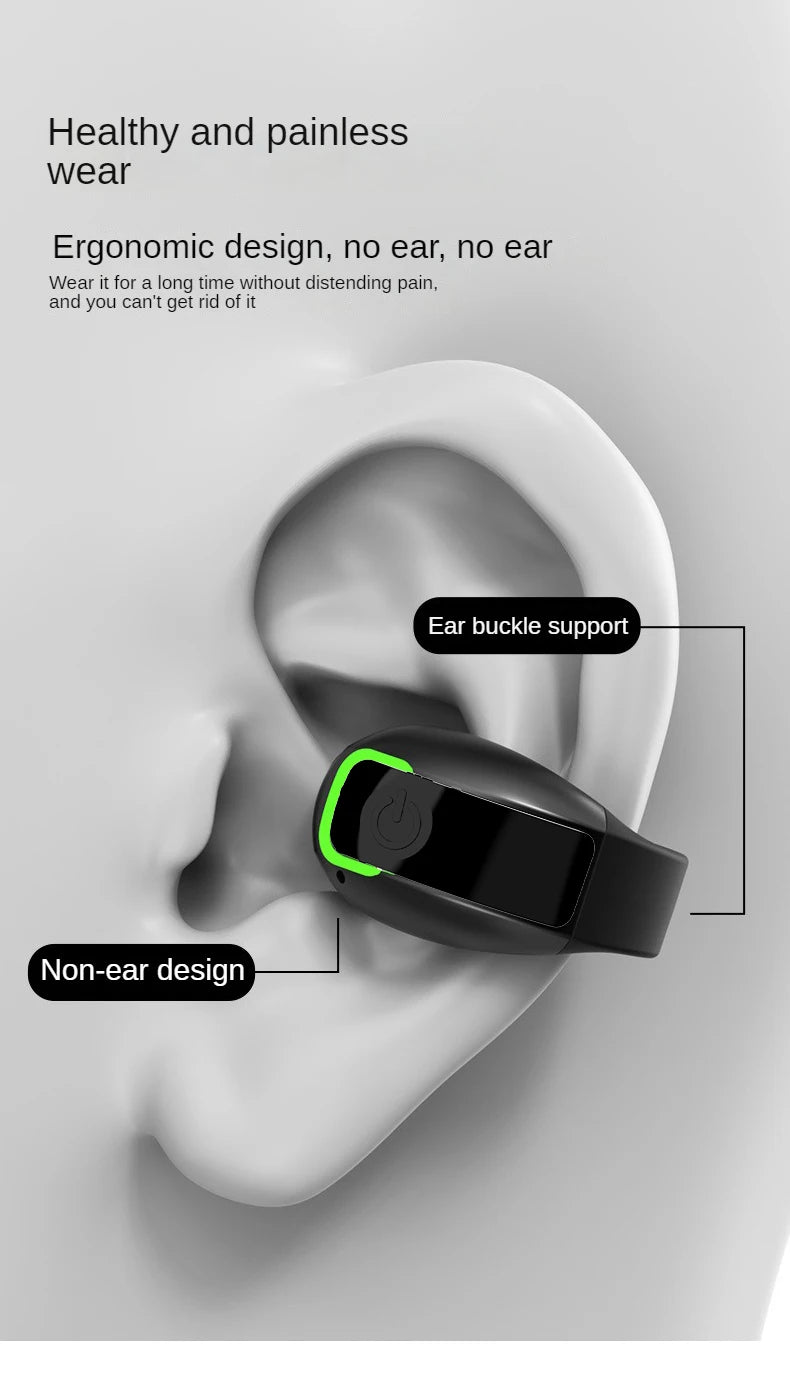 SHUKE GD28 OWS Clip Earphones — Bluetooth 5.3, ANC, IPX7, 688h Standby
