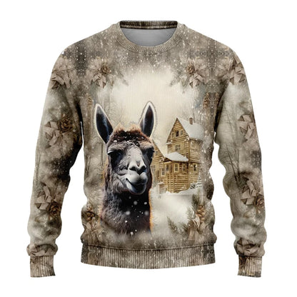 Sweat-shirt Unisexe Imprimé 3D — Style Harajuku & Y2K | Animaux de Ferme | Col Rond | Adulte & Enfant | 11 Coloris