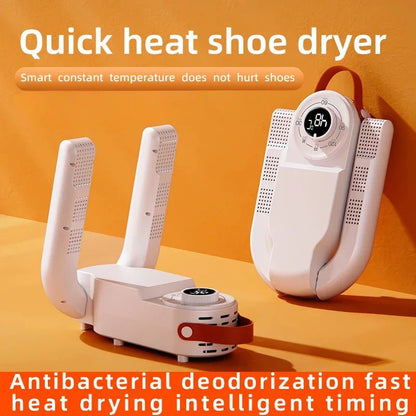Sèche-Chaussures Intelligent 150W — Minuterie, Séchage Rapide, Désodorisant & Stérilisant