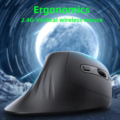 Souris Verticale Sans Fil T27 — Ergonomique, Silencieuse, 3200 DPI | TechNova X