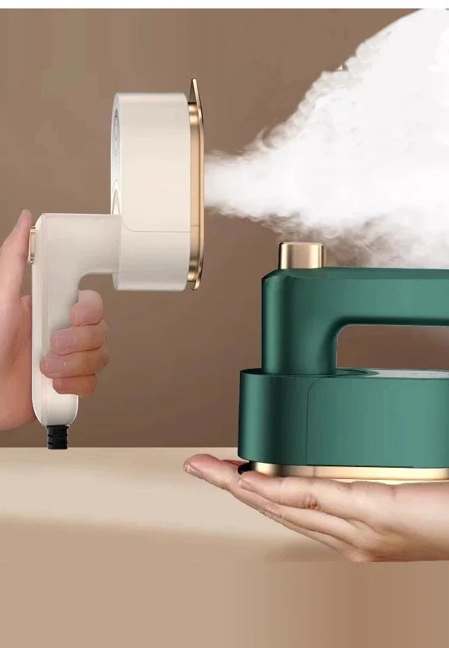 Fer à Vapeur Portable 2-en-1 IA — Défroisseur Intelligent Tactile, 6 Modes & Chauffe en 20s