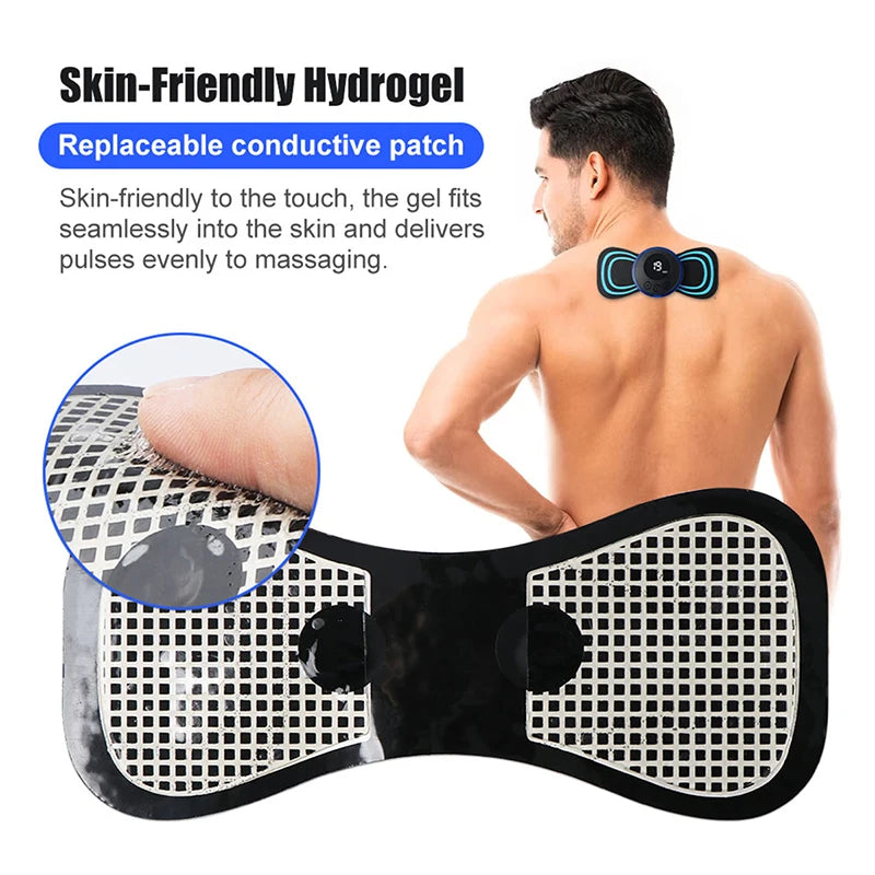 Masseur électrique de cou EMS, Instrument de Stimulation musculaire, patchs pour le dos, les cervicales et les mollets, douleur des articulations, masseur basse fréquence