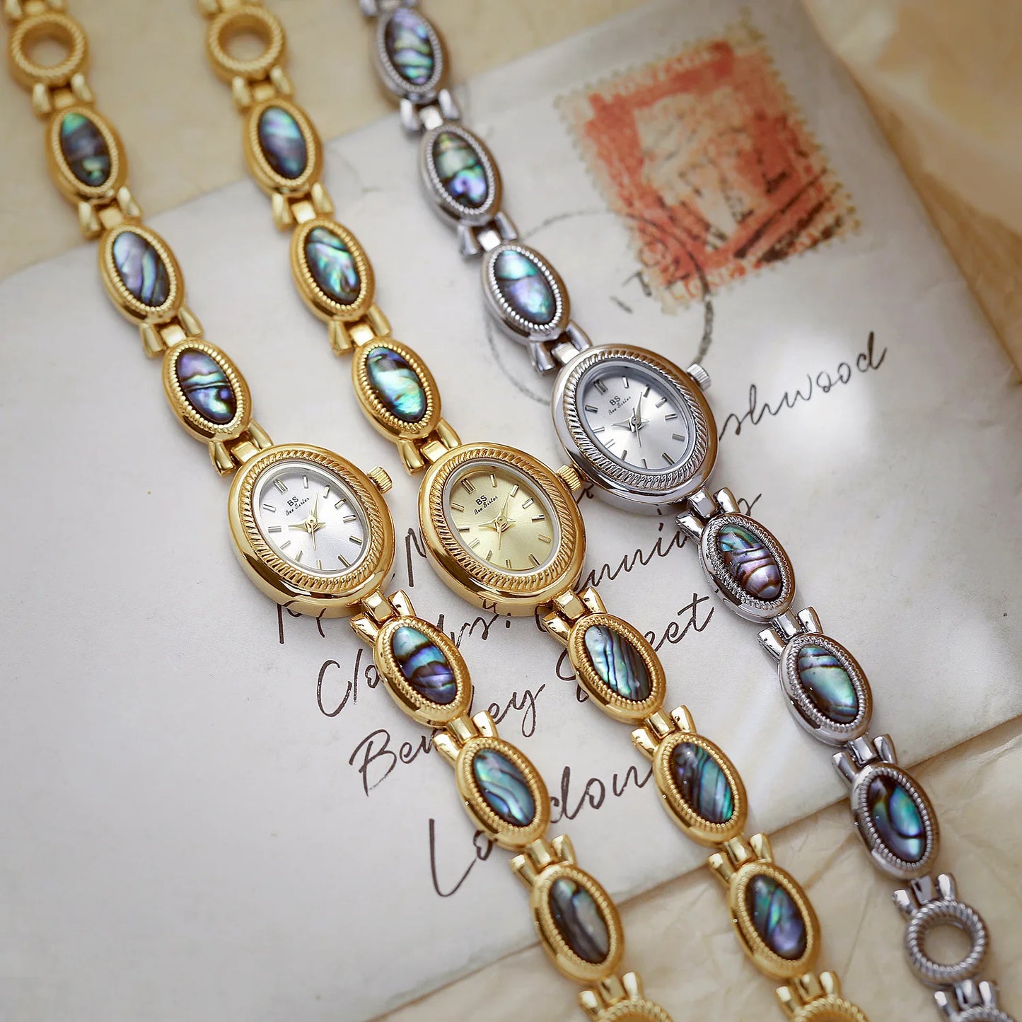 Montre Quartz Femme Bracelet Élégant — Boîtier Ovale 24 mm, Acier Inoxydable, Verre Hardlex, 3 ATM, 16 Coloris | TechNova X