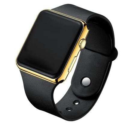 Montre Digitale LED Sport CK1500 — Bracelet Silicone, Cadran Rectangle, Unisexe