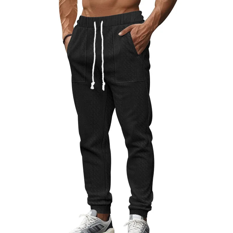 Pantalon de Jogging Homme Couleur Unie — Style Américain | Coupe Ample | Cordon de Serrage | Poches | 5 Coloris | S–XXXL