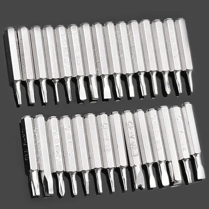 Kit Tournevis Précision 32-en-1 Galacok — 30 Embouts Magnétiques, Acier Chrome-Vanadium, Étui Compact