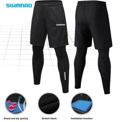 Men's Stretch Cycling Pants — Quick-Dry Running & Outdoor Tights | TechNova X