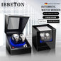 Remontoir de Montre IBBETON — Fibre de Carbone & Bois, Moteur Mabuchi Silencieux, LED