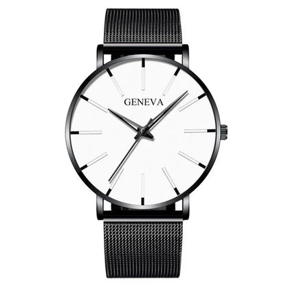 Montre Quartz Minimaliste Homme DIJANES KL959 — Ultra-Fine 8 mm, Bracelet Maille ou Cuir, Verre Hardlex, 9 Coloris | TechNova X