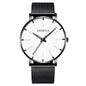 Montre Quartz Minimaliste Homme DIJANES KL959 — Ultra-Fine 8 mm, Bracelet Maille ou Cuir, Verre Hardlex, 9 Coloris | TechNova X