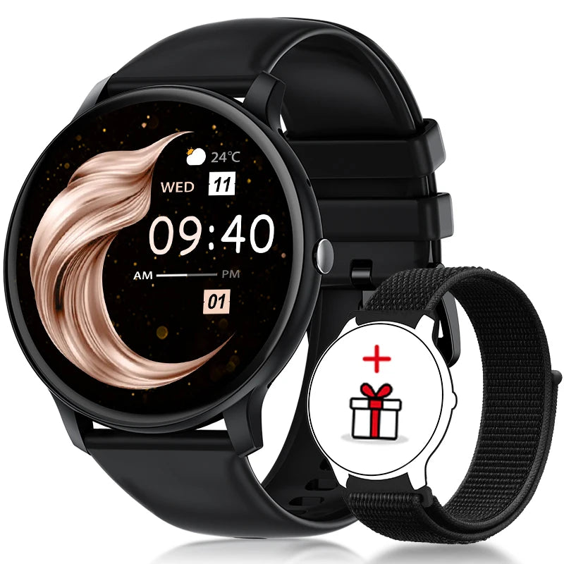 Smartwatch LIGE 2025 — Bluetooth 5.3, Écran 1,39", Santé 24h, IP68