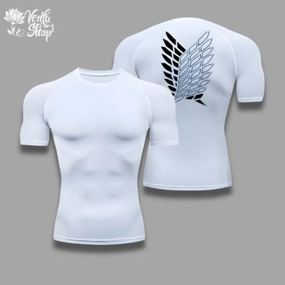 T-shirt Sport Homme — Séchage Rapide | Haute Élasticité | Style Anime | Fitness & Musculation | 3 Coloris | S à XXXL