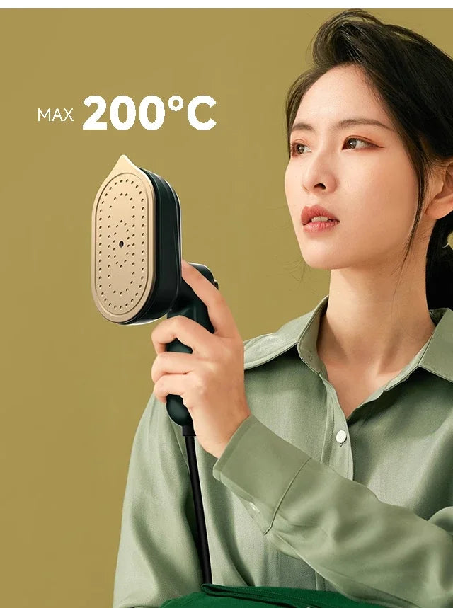 Fer à Vapeur Portable 2-en-1 IA — Défroisseur Intelligent Tactile, 6 Modes & Chauffe en 20s