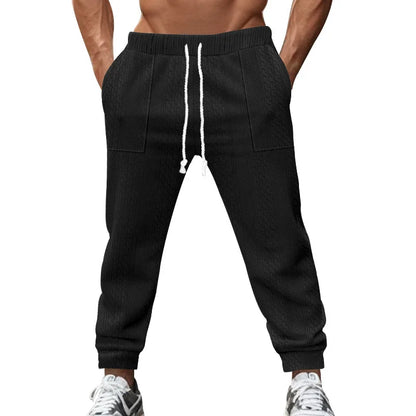 Pantalon de Jogging Homme Couleur Unie — Style Américain | Coupe Ample | Cordon de Serrage | Poches | 5 Coloris | S–XXXL