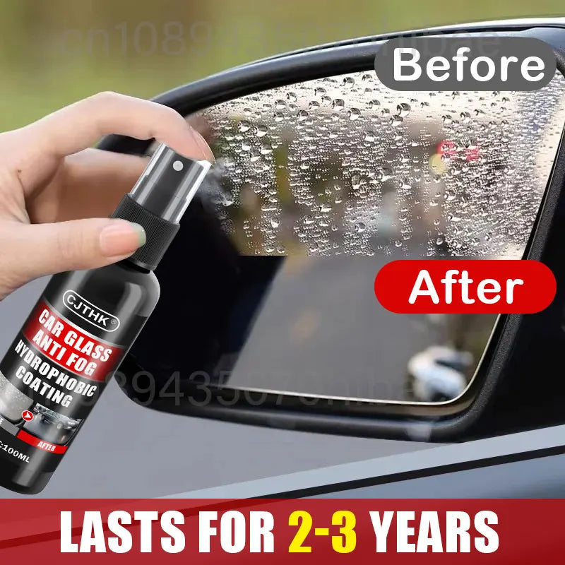 Spray d'eau Anti-pluie pour verre de voiture, revêtement Nano, Agent hydrophobe étanche, Film d'huile pour enlever l'agent de Film de verre automobile