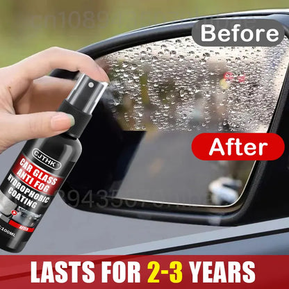 Spray d'eau Anti-pluie pour verre de voiture, revêtement Nano, Agent hydrophobe étanche, Film d'huile pour enlever l'agent de Film de verre automobile