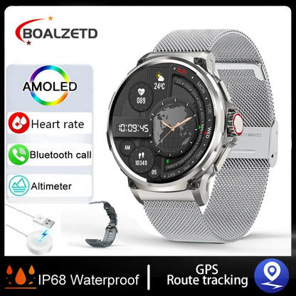 Montre Connectée Homme BOALZETD V69 — AMOLED 1,85", Batterie 710 mAh, GPS, IP67, 100+ Sports, 6 Coloris | TechNova X