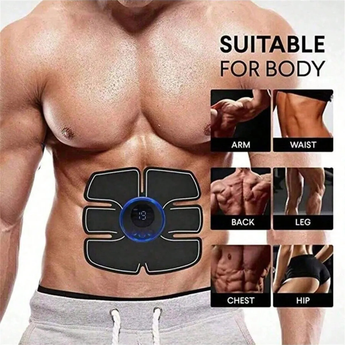 Stimulateur Musculaire EMS — Entraînement Abdos & Bras à Domicile | TechNova X