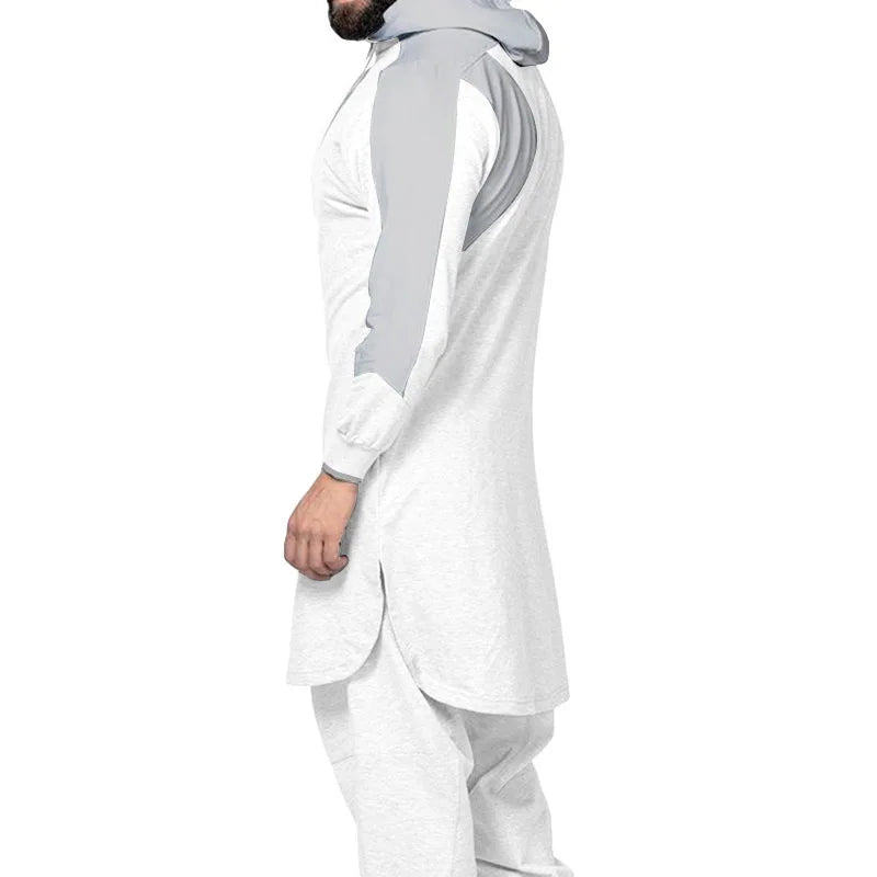 Sweat Zippé Homme Col Rond — Coupe Large, Manches Longues | Printemps-Automne
