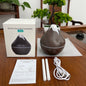 Humidificateur Diffuseur Arômes Design Bois — Ultrasonique, LED 7 Couleurs & USB 5V (200ml/350ml)