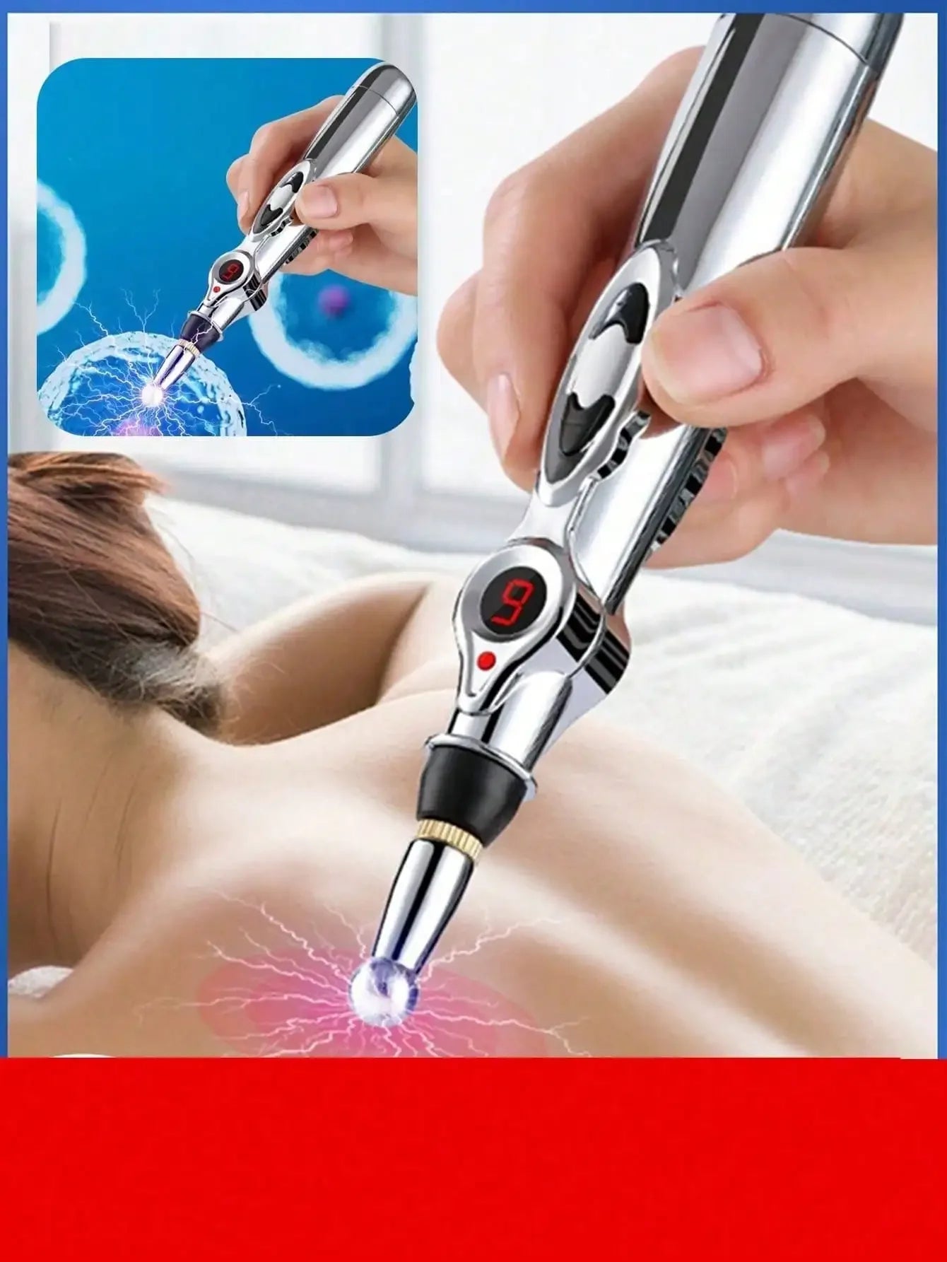 Stylo Méridien Énergétique — Massage Acupression & Relaxation Profonde | TechNova X
