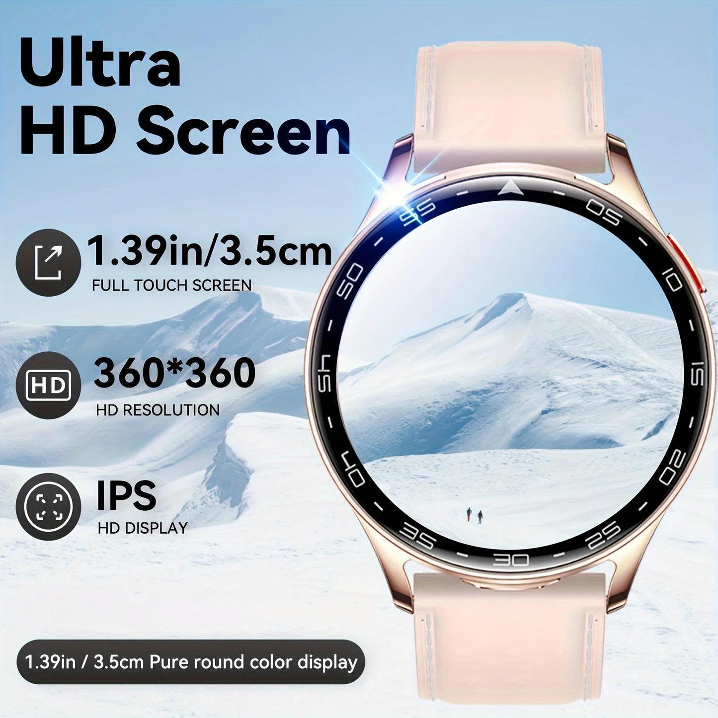 Smartwatch 2-en-1 DAORKOW T97 — Écouteurs TWS Intégrés, Écran 1,39" HD, Bluetooth 5.2, Étanche