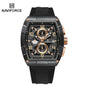 Montre Quartz Sport Homme NAVIFORCE NF8052 — Grand Cadran 44 mm, Chronographe, Aiguilles Lumineuses, Bracelet Silicone, 13 Coloris | TechNova X