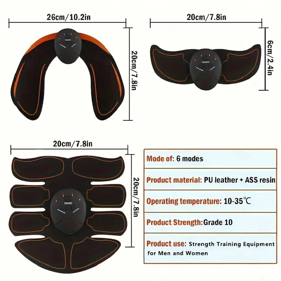 Stimulateur Abdominal EMS Pro — 6 Modes & 10 Niveaux Homme & Femme | TechNova X