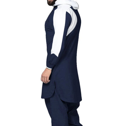 Sweat Zippé Homme Col Rond — Coupe Large, Manches Longues | Printemps-Automne