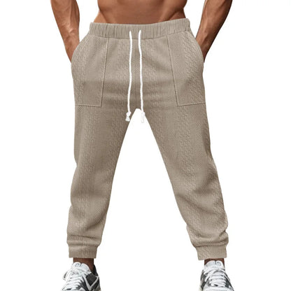 Pantalon de Jogging Homme Couleur Unie — Style Américain | Coupe Ample | Cordon de Serrage | Poches | 5 Coloris | S–XXXL