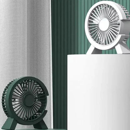Mini Ventilateur USB Bureau 4 Pouces — Silencieux, Base Stable & 3 Coloris