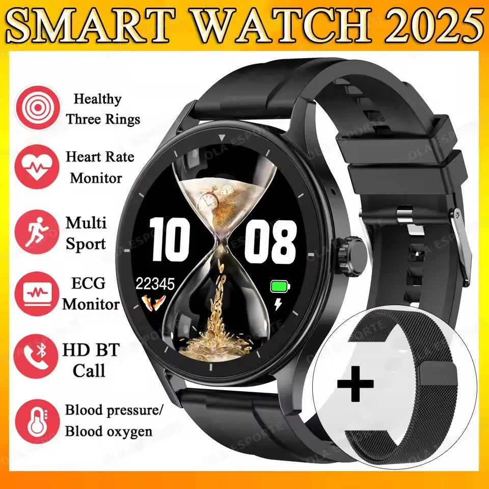 Montre Connectée Ola Esporte — OLED 1,44", BT 5.2, Suivi Santé Complet, Appels Bluetooth, Assistant Vocal, 5 Jours, 7 Styles | TechNova X
